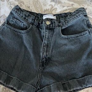 American Apparel Black Wash Jean Shirts Size 29